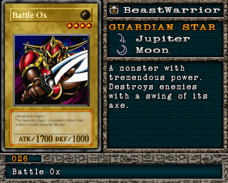 Battle Ox em Forbidden Memories