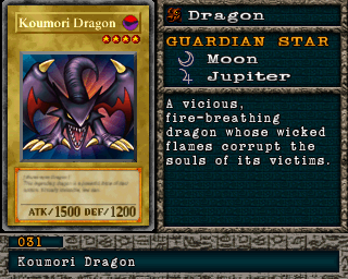 Detalhes da carta Koumori Dragon