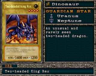 Two-headed King Rex em Forbidden Memories