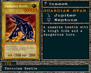 Detalhes da carta Hercules Beetle