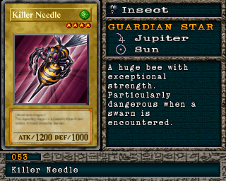 Detalhes da carta Killer Needle