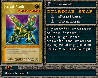 Great Moth em Forbidden Memories