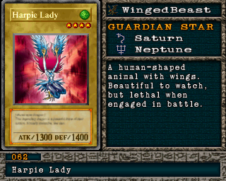 Detalhes da carta Harpie Lady