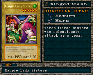 Harpie Lady Sisters em Forbidden Memories