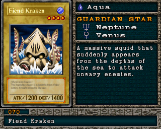Detalhes da carta Fiend Kraken