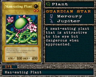 Detalhes da carta Man-eating Plant