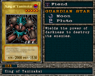 Detalhes da carta King of Yamimakai