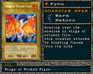 Detalhes da carta Wings of Wicked Flame