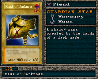 Detalhes da carta Mask of Darkness