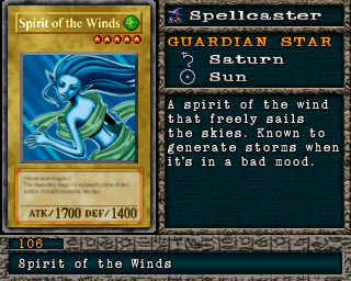 Detalhes da carta Spirit of the Winds