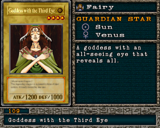 Detalhes da carta Goddess with the Third Eye