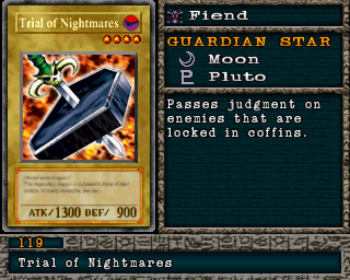 Detalhes da carta Trial of Nightmares
