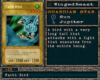Detalhes da carta Faith Bird