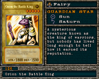 Orion the Battle King em Forbidden Memories