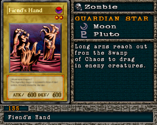 Detalhes da carta Fiend's Hand