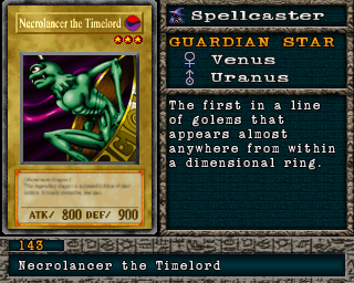 Detalhes da carta Necrolancer the Timelord