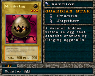 Detalhes da carta Monster Egg