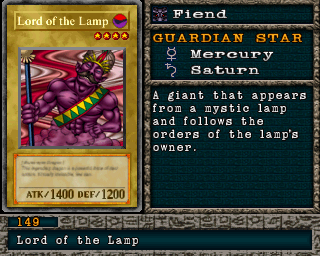 Detalhes da carta Lord of the Lamp