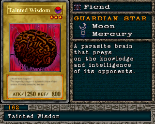 Detalhes da carta Tainted Wisdom