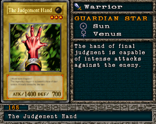 The Judgement Hand em Forbidden Memories