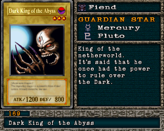 Detalhes da carta Dark King of the Abyss