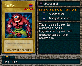Detalhes da carta Big Eye