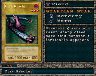 Detalhes da carta Claw Reacher