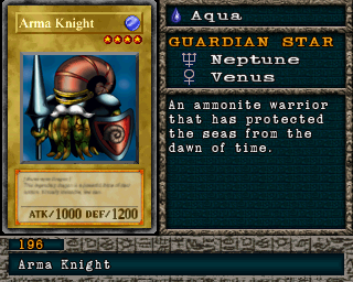 Detalhes da carta Arma Knight