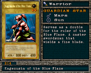 Detalhes da carta Kagemusha of the Blue Flame