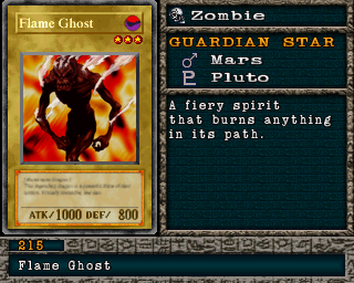 Detalhes da carta Flame Ghost