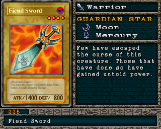 Fiend Sword em Forbidden Memories