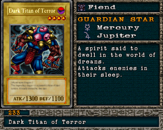 Detalhes da carta Dark Titan of Terror