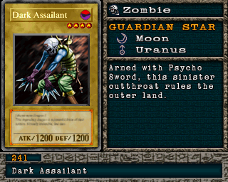 Detalhes da carta Dark Assailant