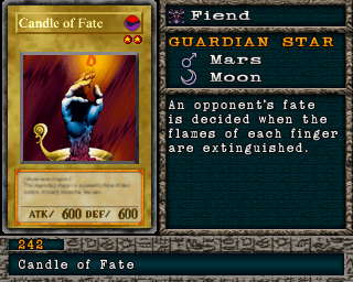 Detalhes da carta Candle of Fate