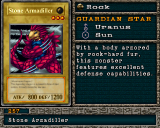 Detalhes da carta Stone Armadiller