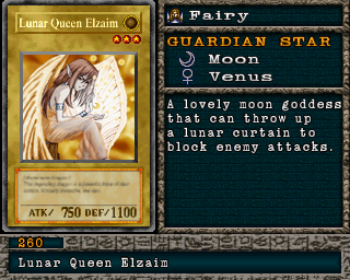 Detalhes da carta Lunar Queen Elzaim