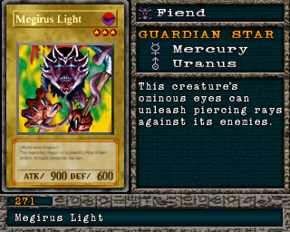 Detalhes da carta Megirus Light