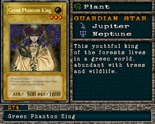 Detalhes da carta Green Phantom King