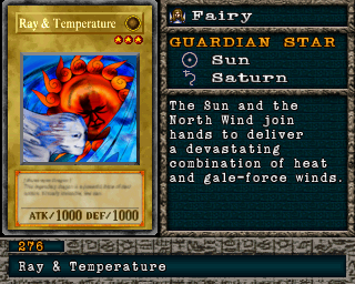 Detalhes da carta Ray & Temperature