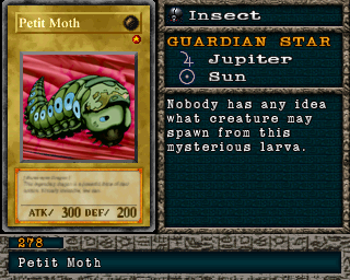 Detalhes da carta Petit Moth