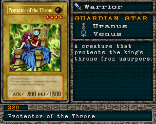 Detalhes da carta Protector of the Throne