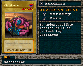 Detalhes da carta Gatekeeper