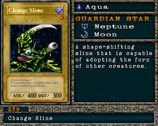 Detalhes da carta Change Slime