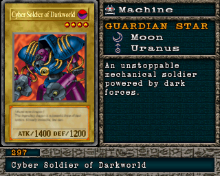 Detalhes da carta Cyber Soldier of Darkworld