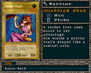 Detalhes da carta Sonic Maid