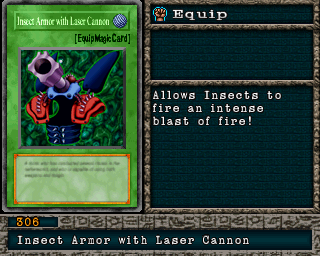 Detalhes da carta Insect Armor with Laser Cannon
