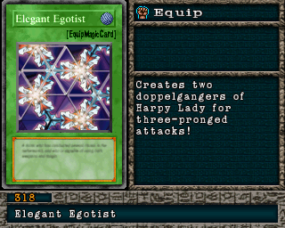 Detalhes da carta Elegant Egotist