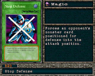 Detalhes da carta Stop Defense