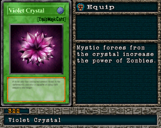 Detalhes da carta Violet Crystal