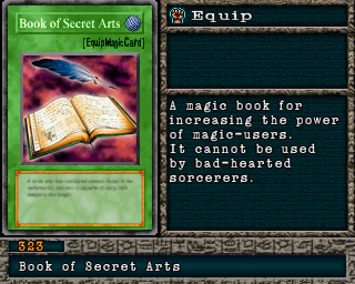 Detalhes da carta Book of Secret Arts